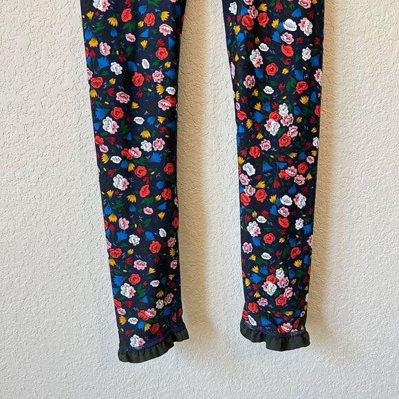 THE UPSIDE Royal Garden Midi Pant in Navy Multi Floral Print - Picture 4 of 13